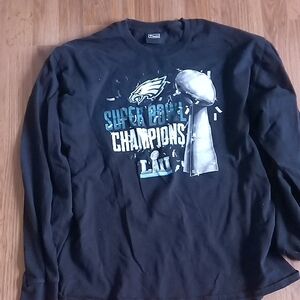 Fanatics Black Long Sleeve Philly Super Bowl Champions Tee